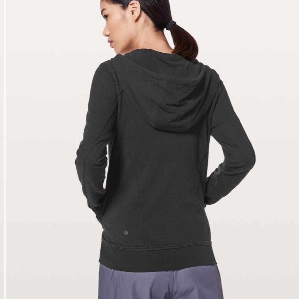 Lululemon Press Pause Hooded Jacket Black - Picture 3 of 10